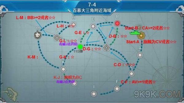 战舰少女r7-4带路条件_战舰少女rf4u-7_战舰少女带路条件表